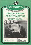 Programme cover of Donington Park Circuit, 07/05/1978