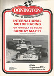 Programme cover of Donington Park Circuit, 21/05/1978