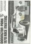 Programme cover of Donington Park Circuit, 01/07/1978