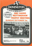 Programme cover of Donington Park Circuit, 01/10/1978