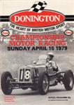 Programme cover of Donington Park Circuit, 15/04/1979