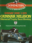 Programme cover of Donington Park Circuit, 03/06/1979