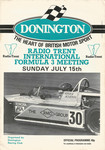 Programme cover of Donington Park Circuit, 15/07/1979