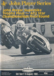 Programme cover of Donington Park Circuit, 08/08/1982