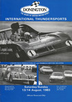Programme cover of Donington Park Circuit, 14/08/1983