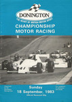Programme cover of Donington Park Circuit, 18/09/1983