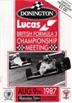 Programme cover of Donington Park Circuit, 09/08/1987