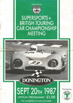 Programme cover of Donington Park Circuit, 20/09/1987