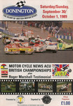 Programme cover of Donington Park Circuit, 01/10/1989