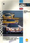 Programme cover of Donington Park Circuit, 03/09/1989