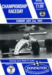 Programme cover of Donington Park Circuit, 02/07/1989