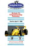 Programme cover of Donington Park Circuit, 01/04/1990