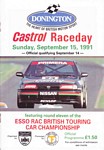 Programme cover of Donington Park Circuit, 15/09/1991