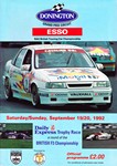 Programme cover of Donington Park Circuit, 20/09/1992