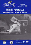 Programme cover of Donington Park Circuit, 27/06/1993