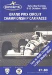 Programme cover of Donington Park Circuit, 10/10/1993