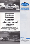 Programme cover of Donington Park Circuit, 22/10/1995