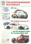 Programme cover of Donington Park Circuit, 02/08/1998