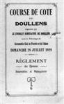 Programme cover of Doullens Hill Climb, 28/07/1929