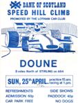 Programme cover of Doune Hill Climb, 25/04/1976