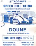 Programme cover of Doune Hill Climb, 20/06/1976
