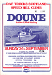 Programme cover of Doune Hill Climb, 24/09/1978