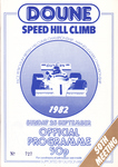 Programme cover of Doune Hill Climb, 26/09/1982