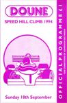 Programme cover of Doune Hill Climb, 18/09/1994