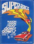 Programme cover of Dover International Speedway, 06/06/1971