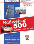 Programme cover of Dover International Speedway, 31/05/1987