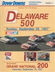 Programme cover of Dover International Speedway, 20/09/1987