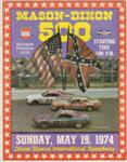 Programme cover of Dover International Speedway, 19/05/1974