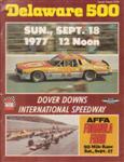 Programme cover of Dover International Speedway, 18/09/1977