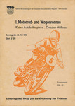 Programme cover of Dresden Autobahnspinne, 22/05/1955