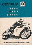 Programme cover of Dresden Autobahnspinne, 06/09/1970
