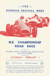 Programme cover of Dunedin Street Circuit, 01/02/1958