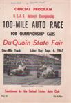 Programme cover of DuQuoin State Fairgrounds, 06/09/1965