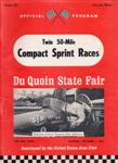 Programme cover of DuQuoin State Fairgrounds, 03/09/1966