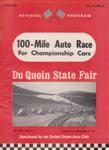 Programme cover of DuQuoin State Fairgrounds, 04/09/1967