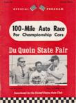 Programme cover of DuQuoin State Fairgrounds, 01/09/1969