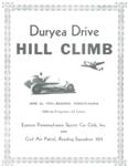 Programme cover of Duryea Hill Climb, 26/06/1954