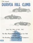Programme cover of Duryea Hill Climb, 11/06/1967