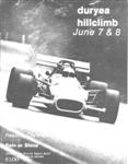 Programme cover of Duryea Hill Climb, 08/06/1975