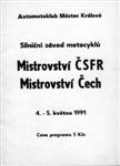 Programme cover of Mestec Králové, 05/05/1991