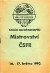 Programme cover of Mestec Králové, 17/05/1992