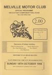 Programme cover of East Fortune Circuit, 18/10/1998