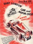Programme cover of Esplanade Circuit, 16/06/1951
