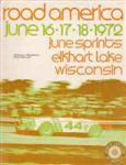 Programme cover of Road America, 18/06/1972