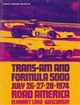 Programme cover of Road America, 28/07/1974