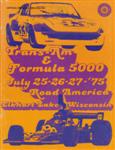 Programme cover of Road America, 27/07/1975